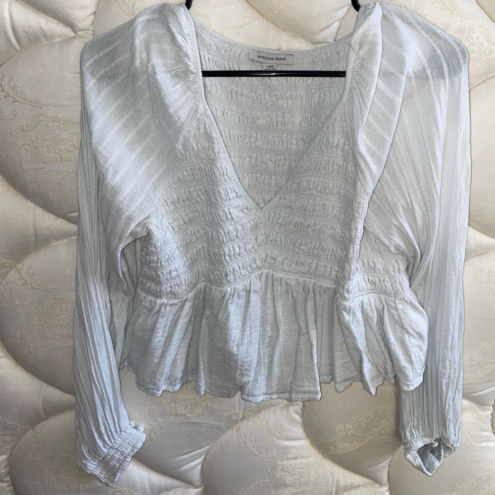 American Eagle White Blouse